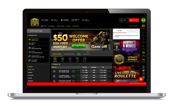 Golden Nugget homepage