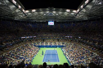 Tennis court background