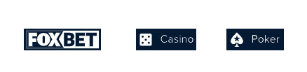 Foxbet casino and poker buttons from homepage