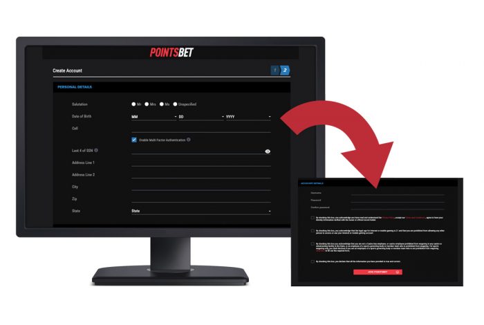 PointsBet Personal Details and Account Details