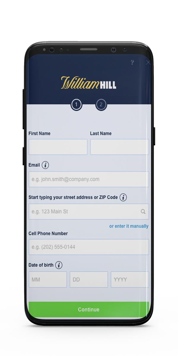 William Hill Registration Requirements Page 1