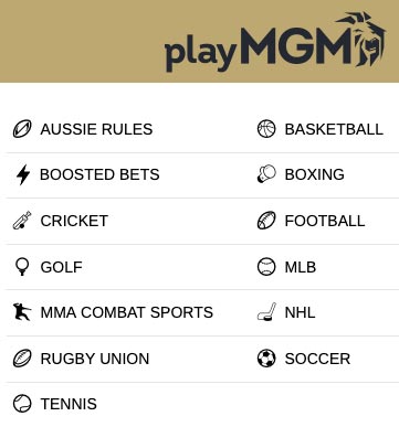 playMGM Sports Markets